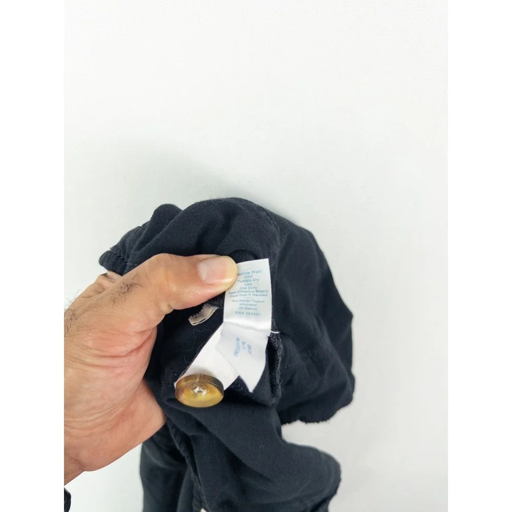 Marine Layer Tencel Linen Jogger Pants Mens L Navy Blue Coastal Minimalist